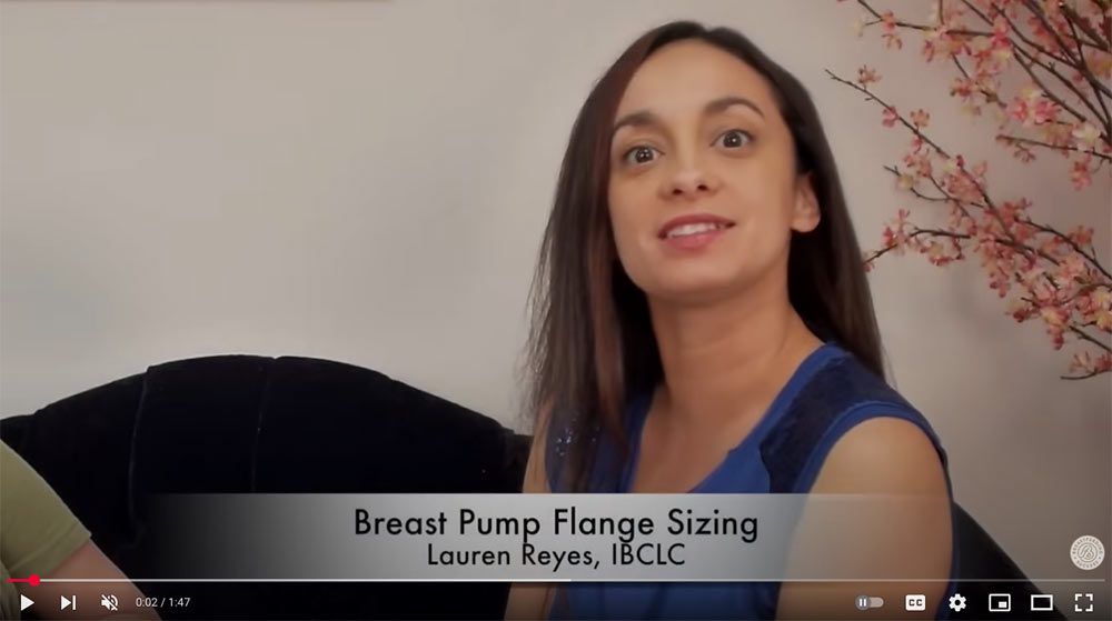 Breast Pump Flange Sizing - Video