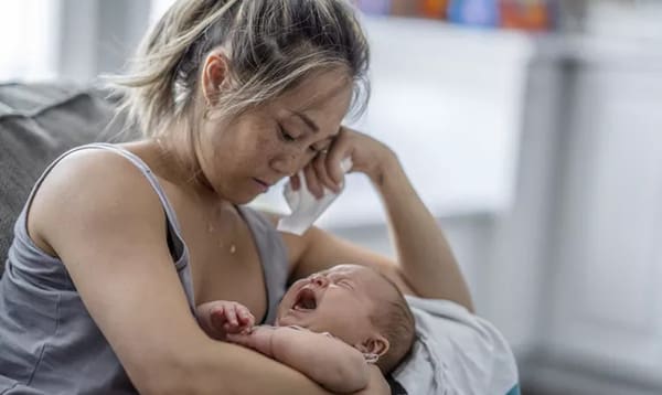 Perinatal Anxiety and Depression, depressed mom and baby